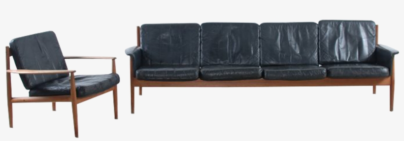 Grete Jalk Sofa Set For France En Son - Studio Couch, transparent png #8302372