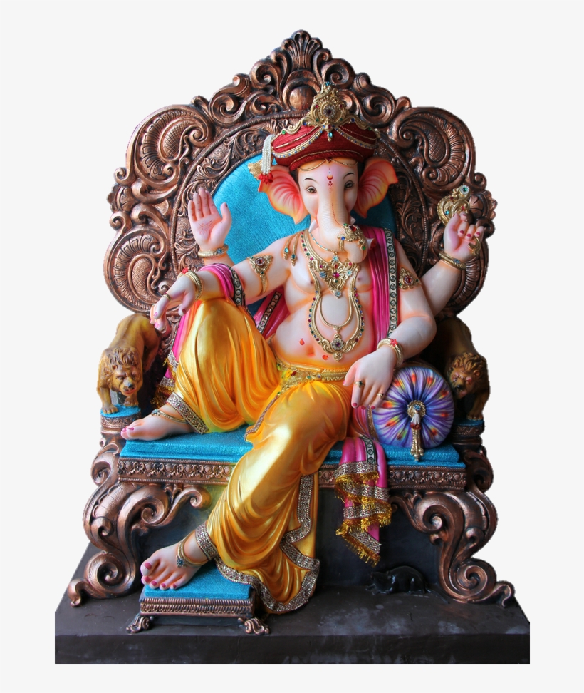 Cb Background Stock 2018 Download Free - Ganesh Sitting On Chair, transparent png #8302420