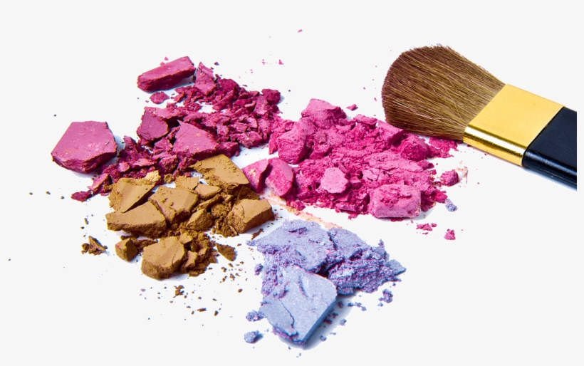 New Colour Trends In Effect Pigments And Cosmetic Active - Shadow Background And Brush, transparent png #8302677