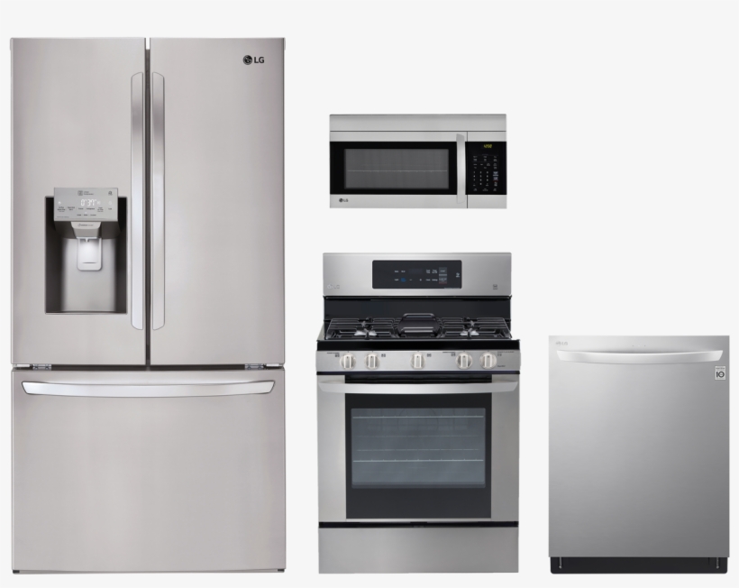 Lg 4 Piece Kitchen Package Stainless Steel Lgkitldt5665st - Appliances Packages, transparent png #8302679