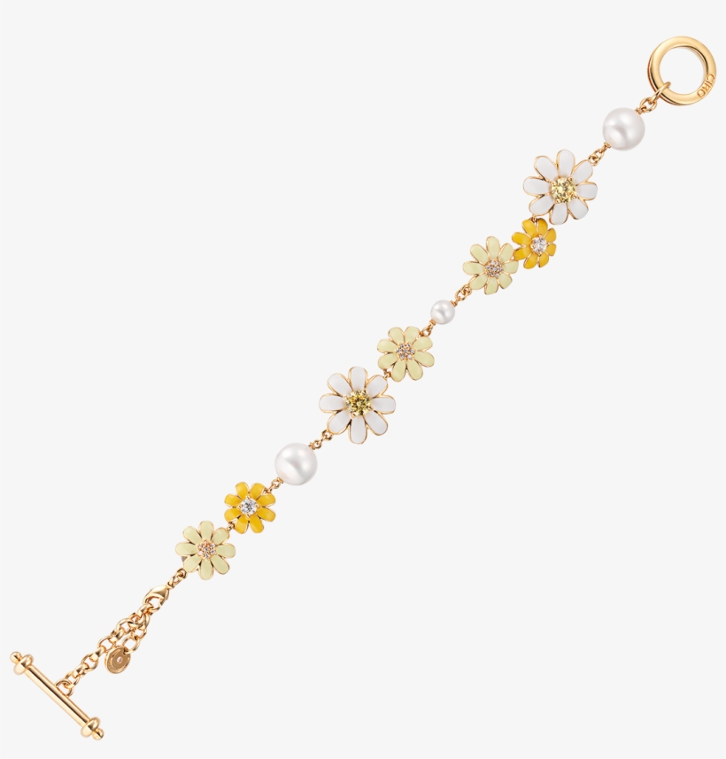 Daisy Chain Bracelet - Bracelet Fin Prénom, transparent png #8303586