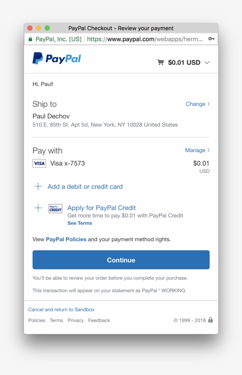 Screen Shot 2018 01 26 At 2 59 00 Pm - Paypal, transparent png #8303901