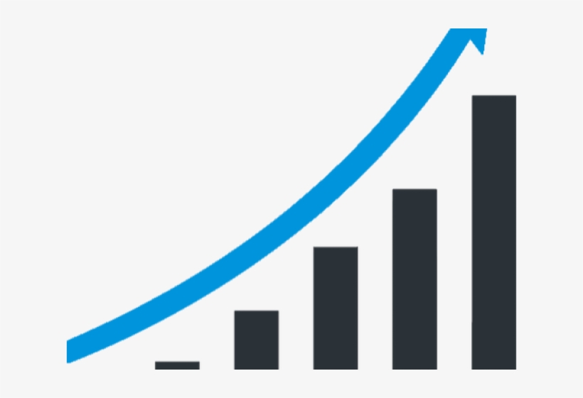 Graph Clipart Transparent - Chart Going Up Transparent, transparent png #8304355