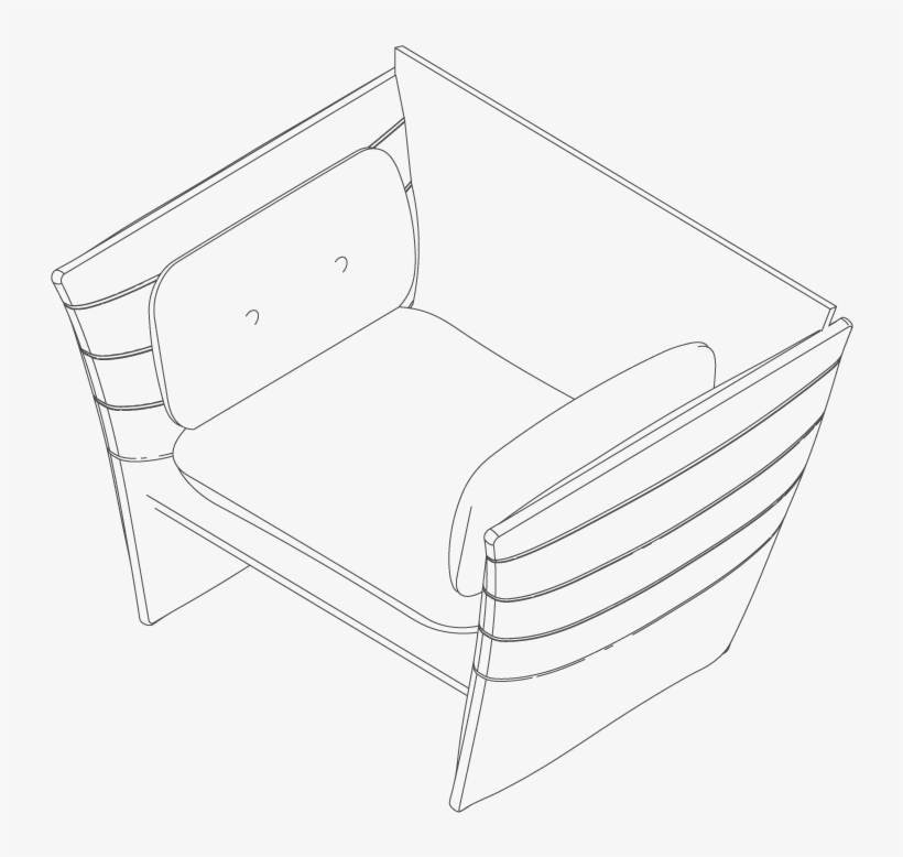 Single - Club Chair, transparent png #8304516