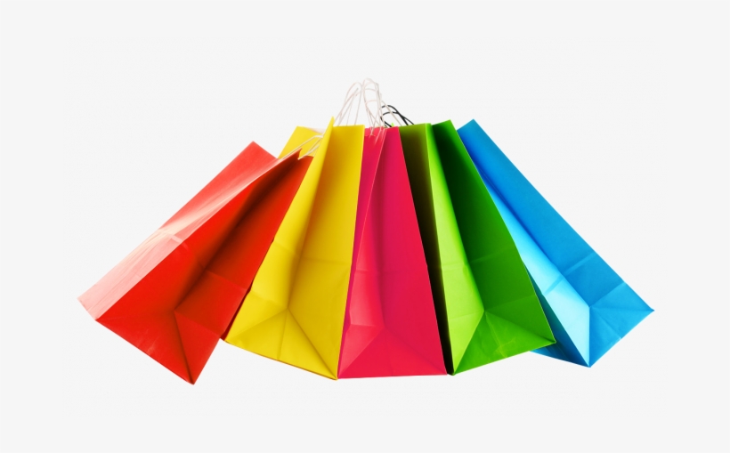 Paper Colour Shopping Bags - Shopping Bags Transparent Background, transparent png #8304827