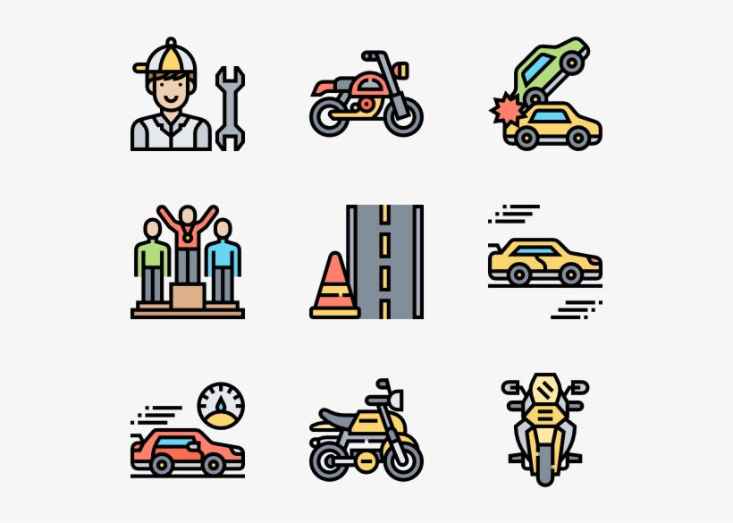 Motor Sports - Human Icon Color Png, transparent png #8305109