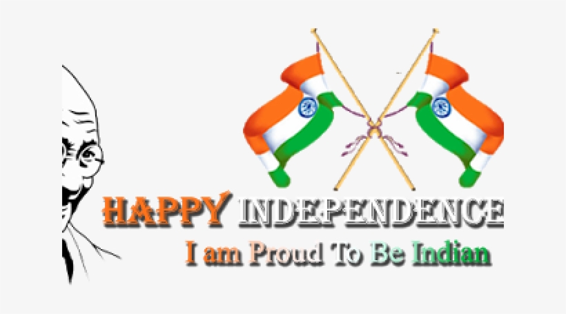 Independence Day Clipart Png Background - Bharat Mata With Indian Flag, transparent png #8305786