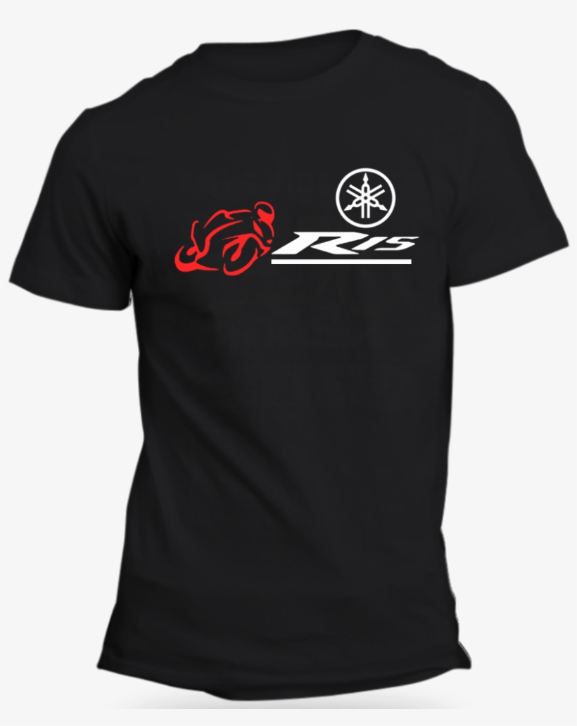 Yamaha R15 Riders Black Half Sleeve T-shirt - T Shirt Yamaha Y15, transparent png #8306230