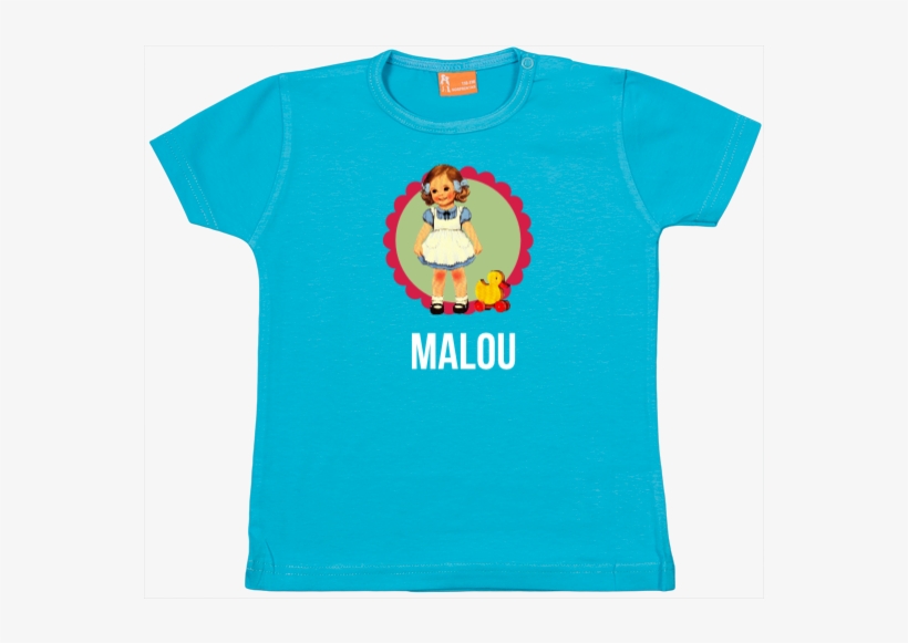 Little Girl With Duck - Active Shirt, transparent png #8306491