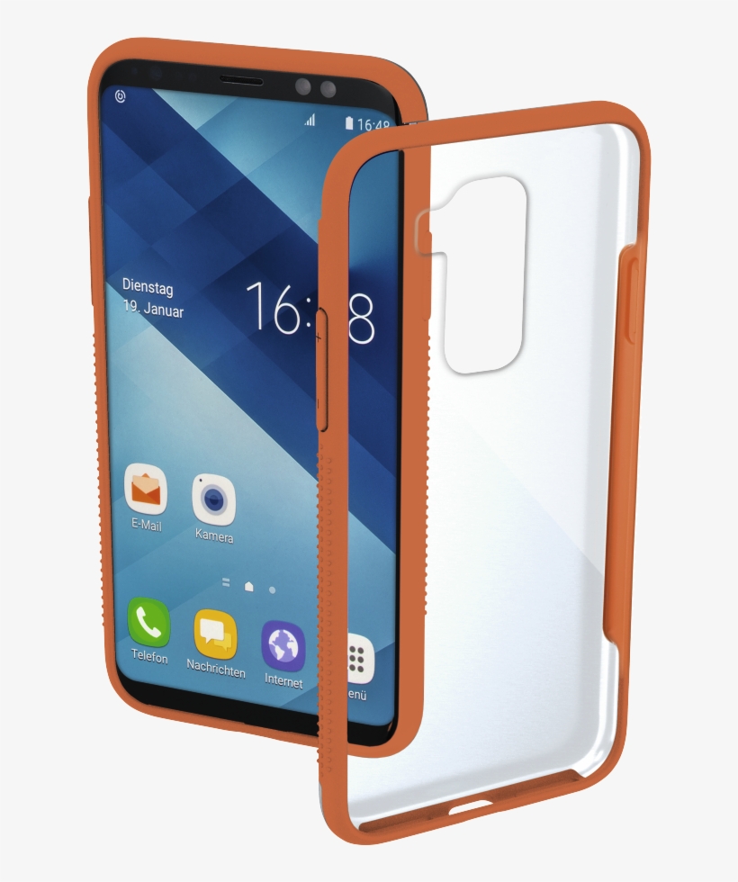 "frame" Cover For Samsung Galaxy A6 , Transparent/orange - Samsung Galaxy A6 Mobile Covers, transparent png #8306807