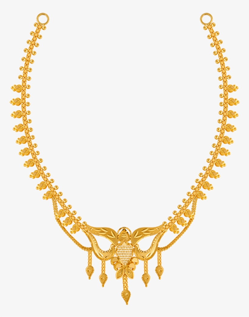 22k Yellow Gold Necklace - Pc Chandra Jewellers Design Gold Necklaces, transparent png #8307413
