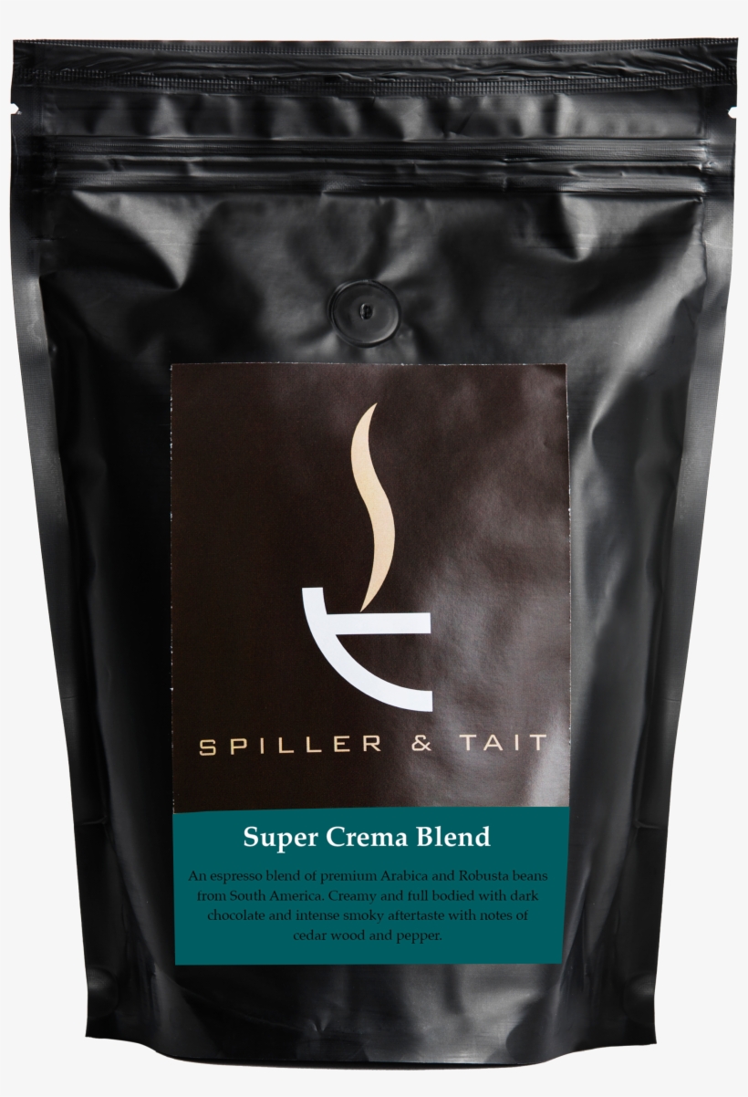 Super Crema Coffee Blend - Spiller & Tait Signature Blend Coffee Beans 1kg, transparent png #8308328