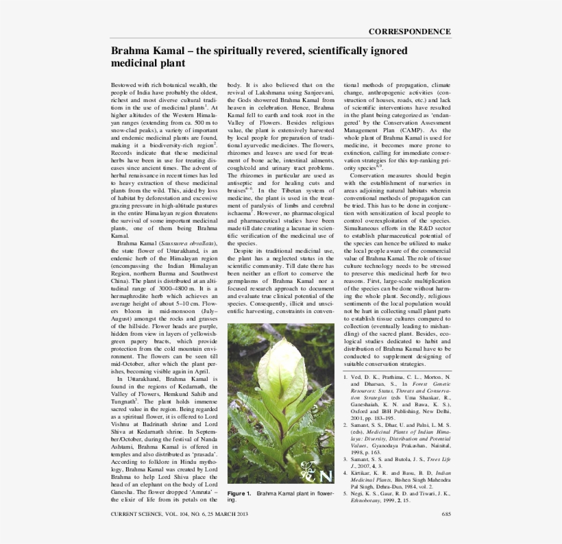 Pdf - State Flower Of Uttarakhand, transparent png #8308435