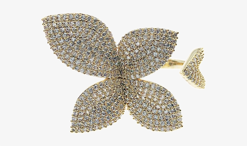 Pave Flower Ring - Tree, transparent png #8308556