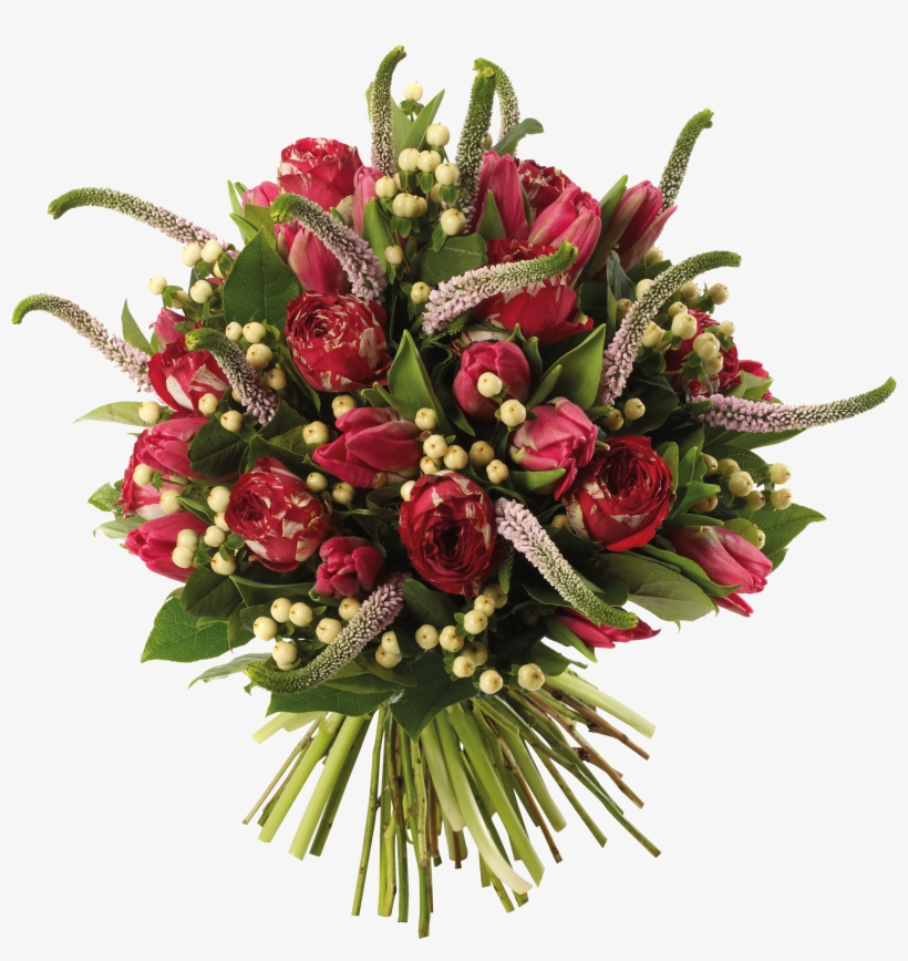 Clipart Library Rose Tulip A Of Flowers Gifts Transprent - Bouquet, transparent png #8308557