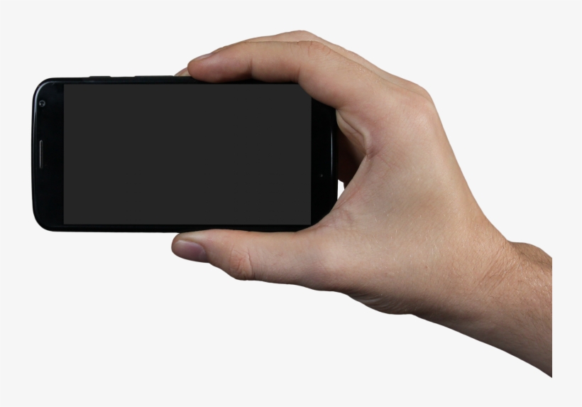 Smart Phone And Hand - Smartphone, transparent png #8308653