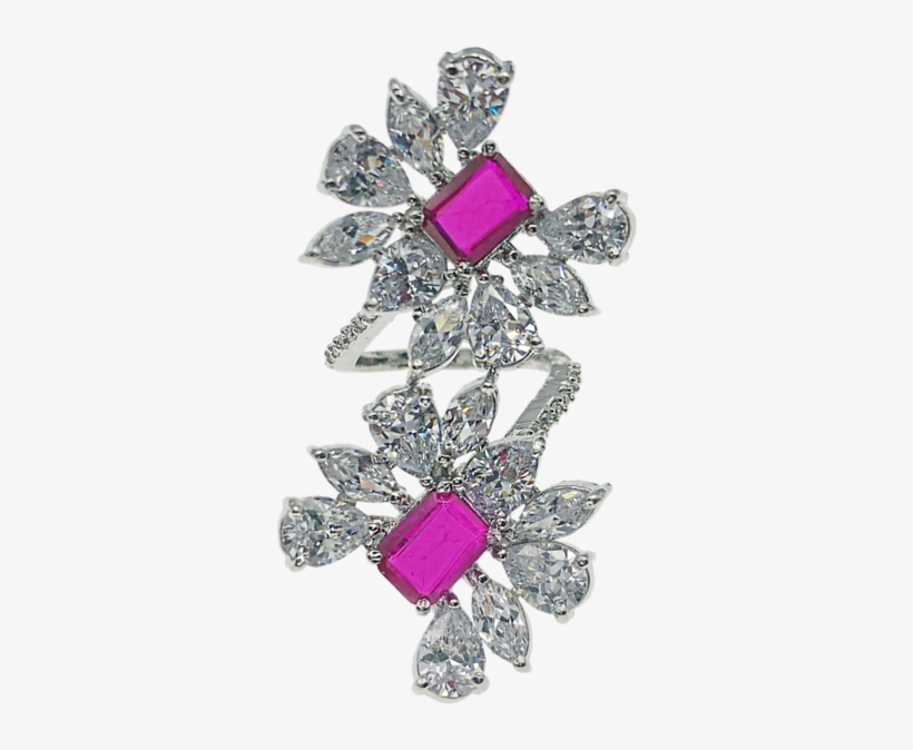 Flower Wrap Ring - Diamond, transparent png #8308813