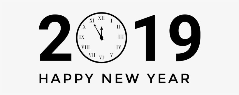 New Year 2019 Png - Wall Clock, transparent png #8309108