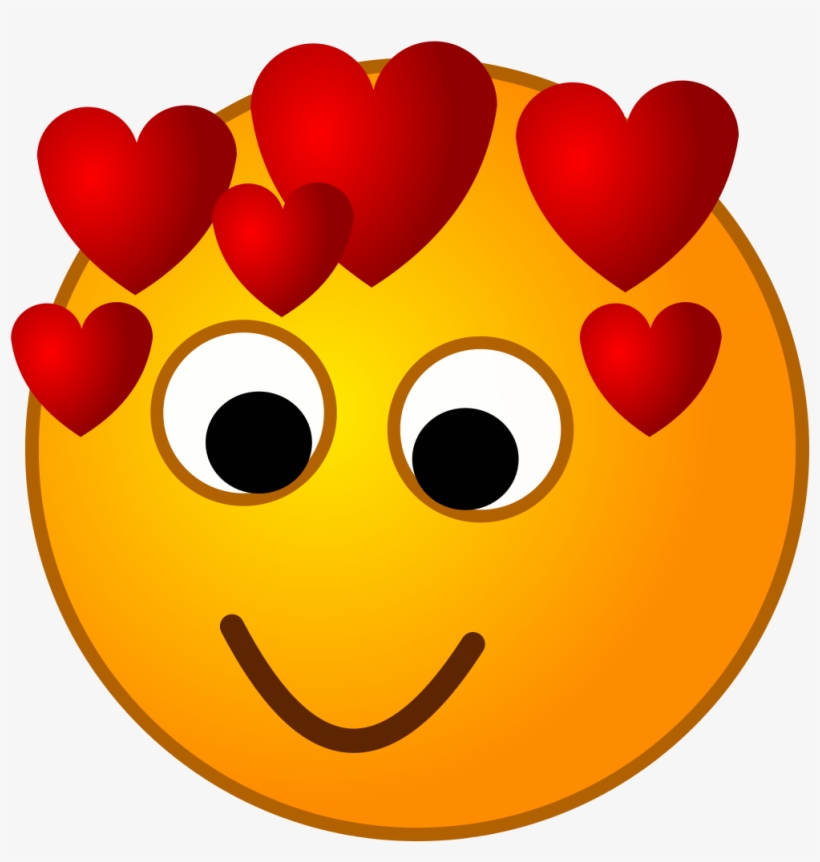 File - Smirc-love - Svg - Amor Imagen De Un Emoji Feliz, transparent png #8311083