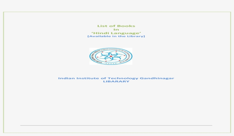 List Of Books In Hindi Of Books In Hindi Language Paryavaran - Circle, transparent png #8311151
