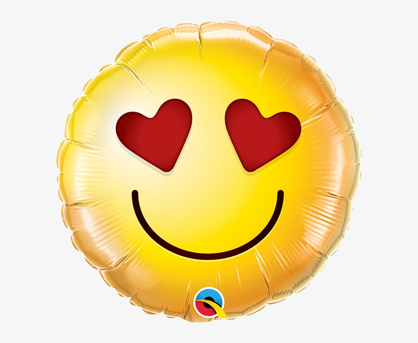 Qualatex Foil 9" Smiley Love - Pug Balloon, transparent png #8311215
