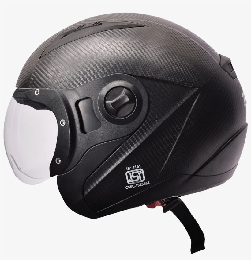 Half Face Black Ge - Tvs Helmet, transparent png #8311355