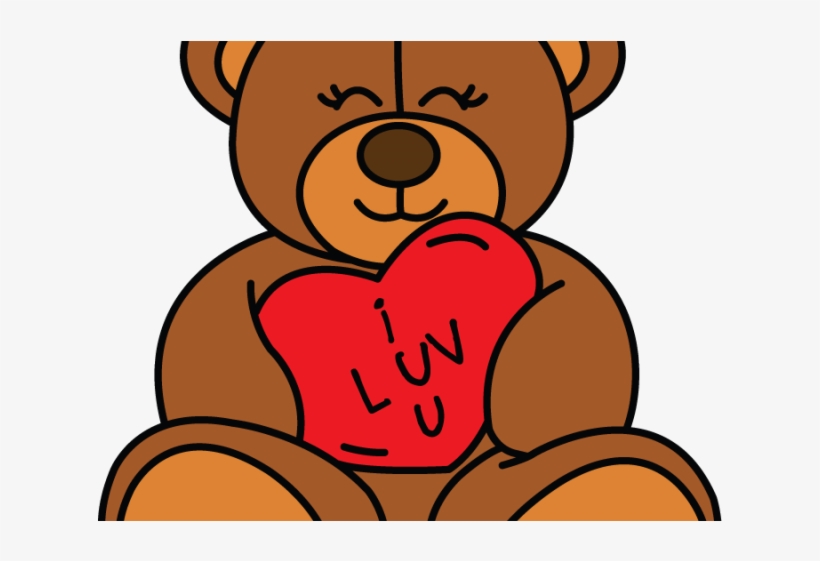 Drawn Teddy Bear Valentines - Easy Baby Bear Drawing, transparent png #8311686