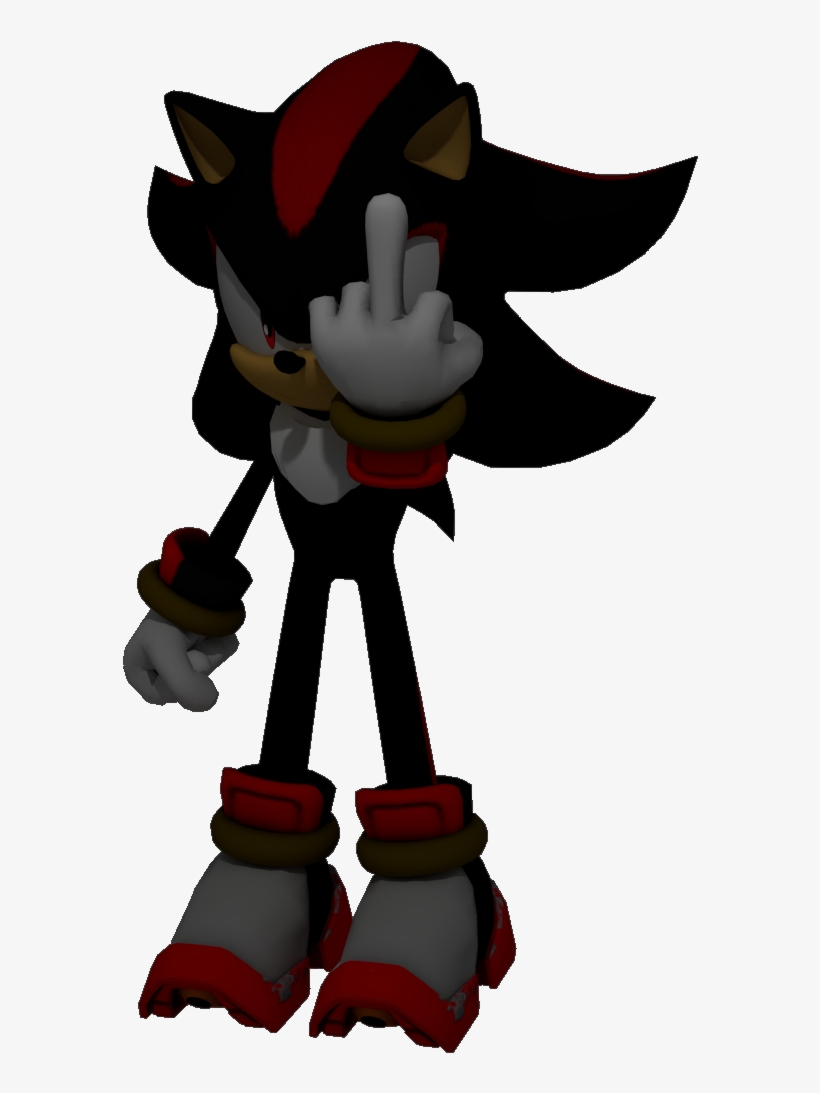 Cartoon Middle Finger Pictures - Shadow The Hedgehog Sprite, transparent png #8311913