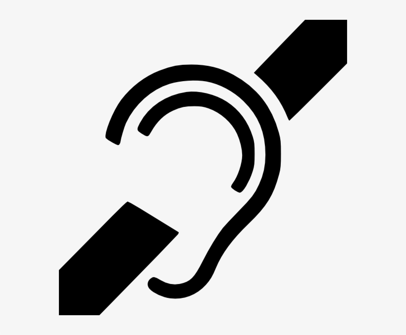 Free Vector Deaf Symbol Clip Art - Deaf Clip Art, transparent png #8312067