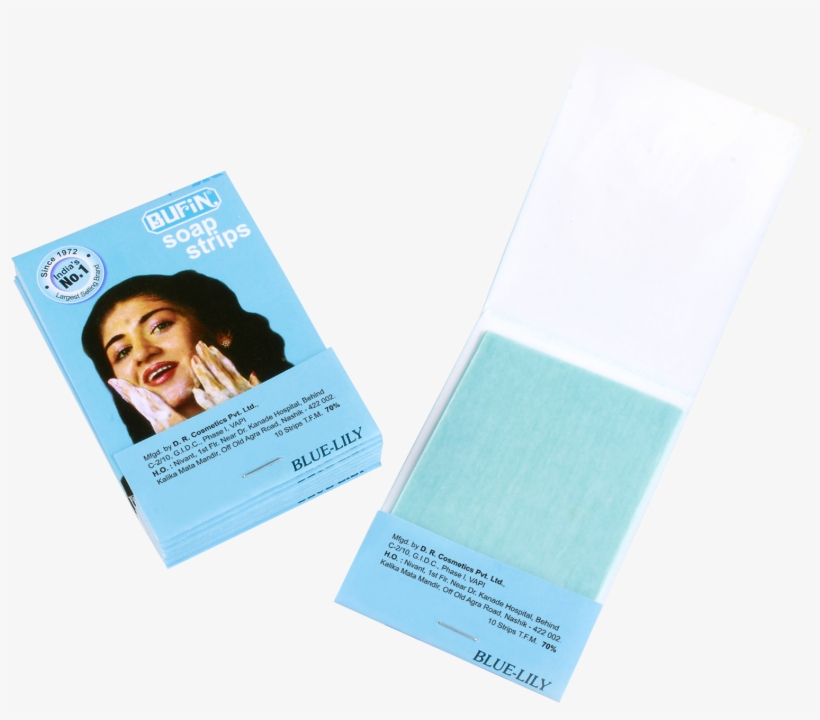 Buffin Soap Strip Paper Soap Suppliers In India Blue - Brochure, transparent png #8312300