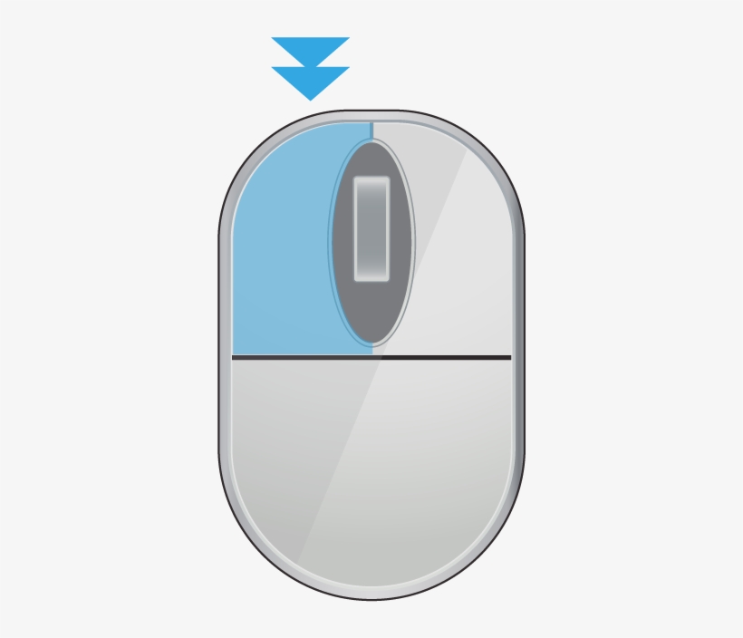 A Computer Mouse Showing A Double Click - Mouse, transparent png #8312924