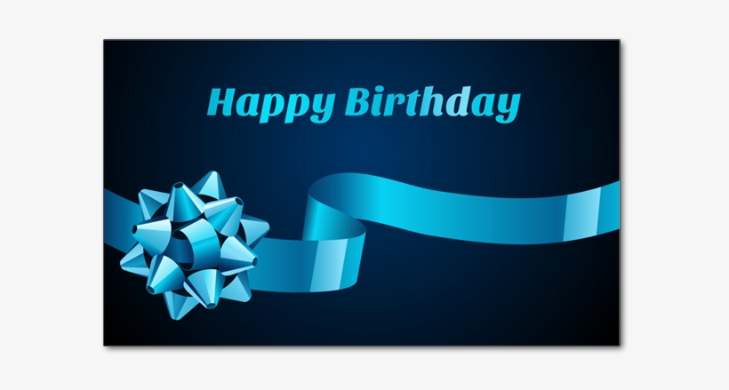 C757 - Blue Ribbon - Blue Bow, transparent png #8313484
