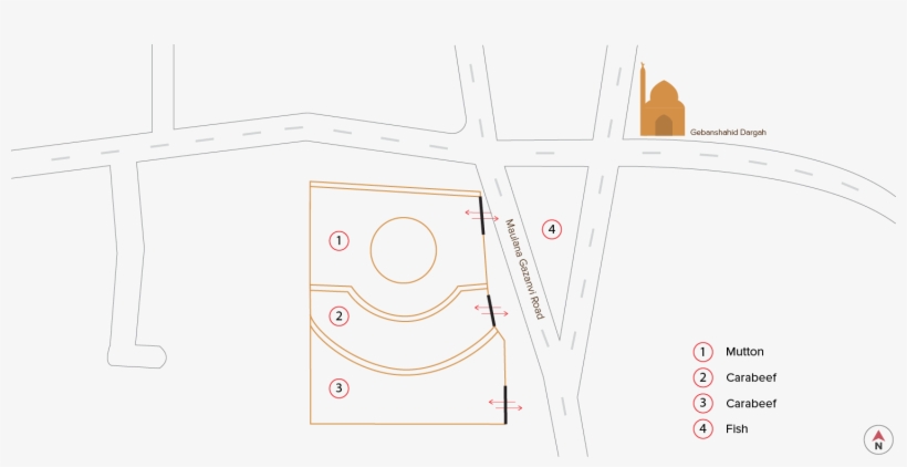 Around 65 Years Ago, When Mirzapur Area In Old Ahmedabad - Circle, transparent png #8313742