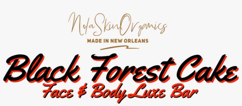 Image Of Black Forest Cake Face & Body Luxe - Calligraphy, transparent png #8314150