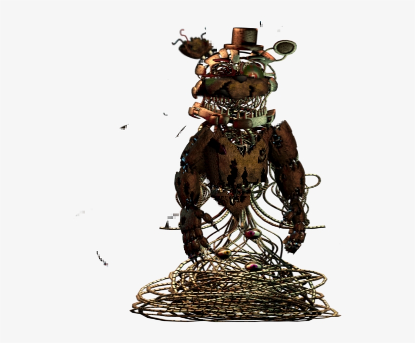 Nightmare Molten Freddy Salvage - Bronze Sculpture, transparent png #8315525