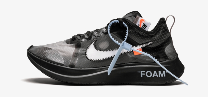 Nike X Off White Zoom Fly Sp Black - Off White X Nike Shoes, transparent png #8316956