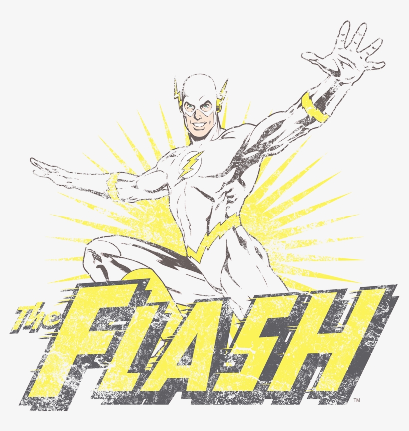 Justice League Flash Rough Distress Men's Tank - Flash, transparent png #8317193