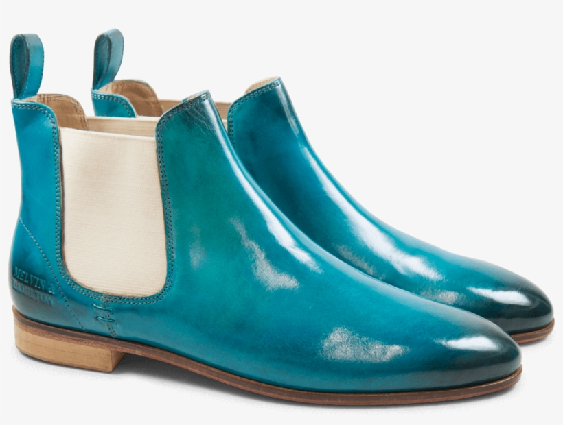 Ankle Boots Susan 10 Crust Turquoise Elastic Off White - Chelsea Boot, transparent png #8317686
