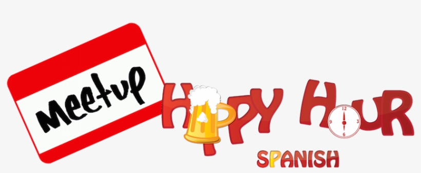 Happy Hour Spanish Meetups - Happy Hour English, transparent png #8318546