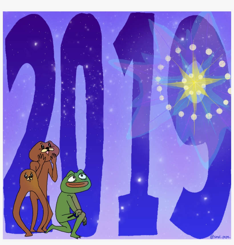 Happy New Year To Each And Everyone Feelsokayman 🎉🎊 - Bufo, transparent png #8318576