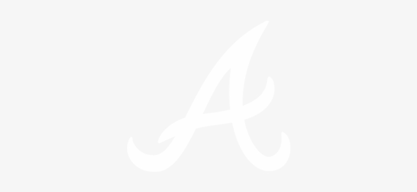 Atlanta Braves - Johns Hopkins White Logo, transparent png #8318613