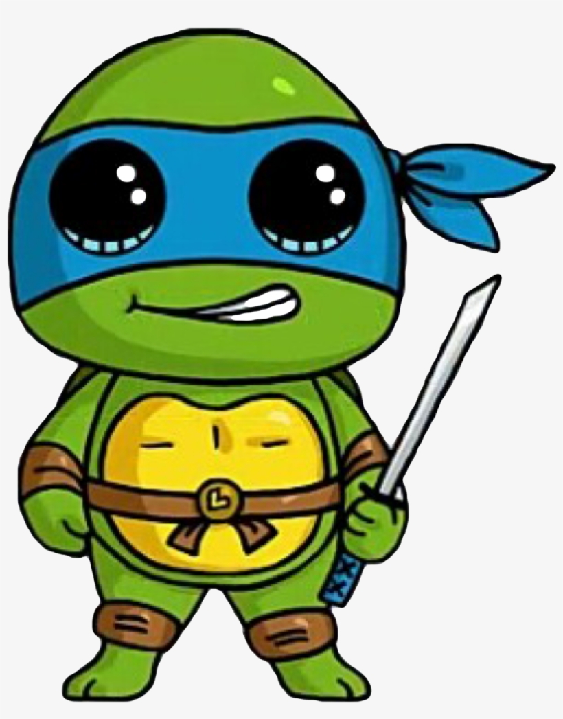 Cute Sticker - Cartoon Cute Kawaii Turtle, transparent png #8319355