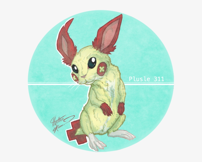 “ Plusle - Cartoon, transparent png #8319647