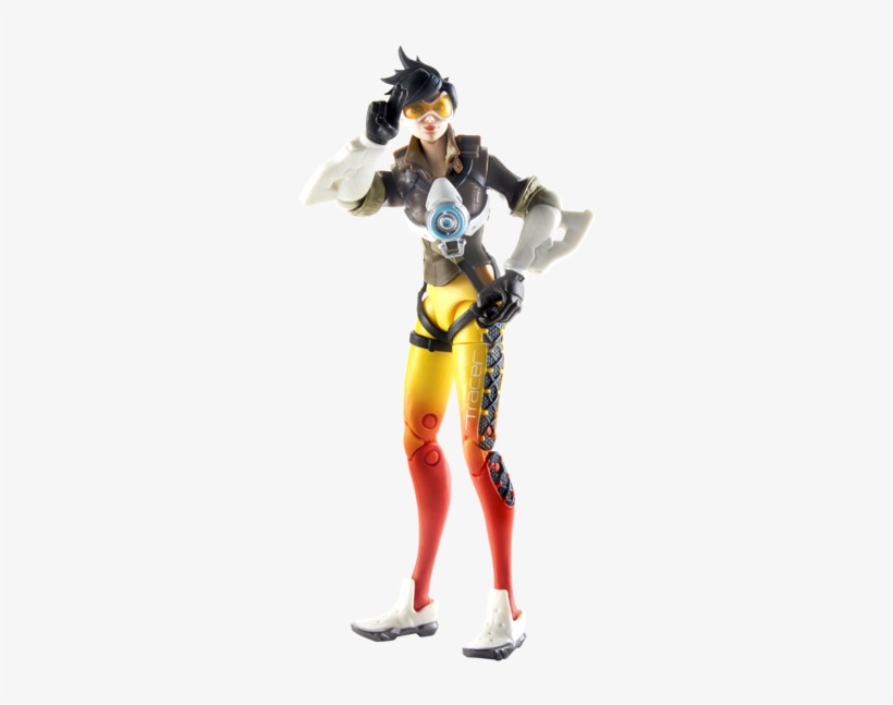 Tracer 6" Ultimates Series Collectible Action Figure - Overwatch Action Figures Hasbro, transparent png #8320712