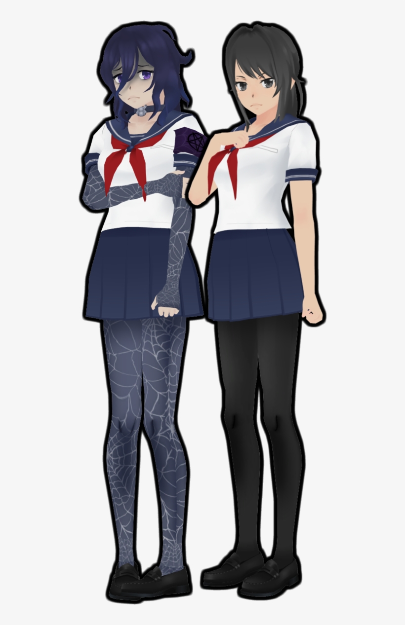 New Stockings By Aloholaart - Yandere Simulator Black Stockings, transparent png #8321311