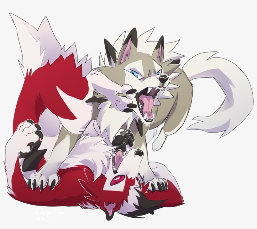 “b00f And D00f ” - Lycanroc Yaoi, transparent png #8321492