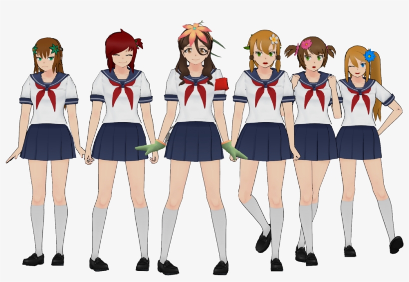 Which Member Will Be Deleted Yandere Simulator Club Members Free Transparent Png Download Pngkey