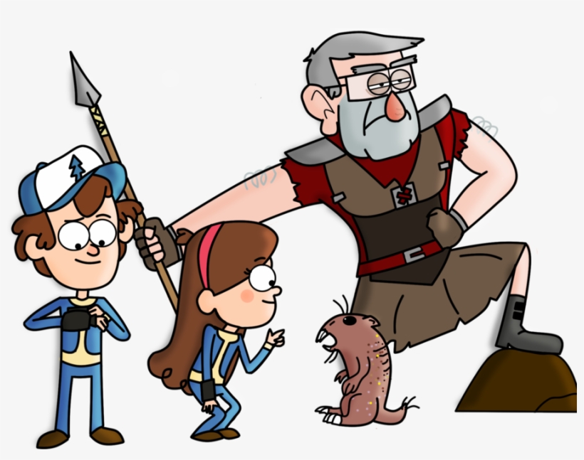 Gravity Falls,фэндомы,gf Персонажи,gf Арт,gf Art,dipper - Fallout Gravity Falls Crossover, transparent png #8321659