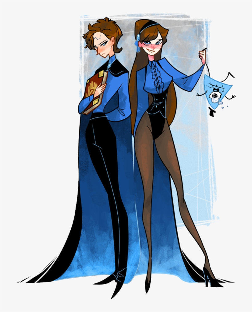 Reverse Pines By Mouchbart Dipper Pines, Mabel Pines, - Gravity Falls Dipper Mabel Bill And Reverse Twins, transparent png #8321879
