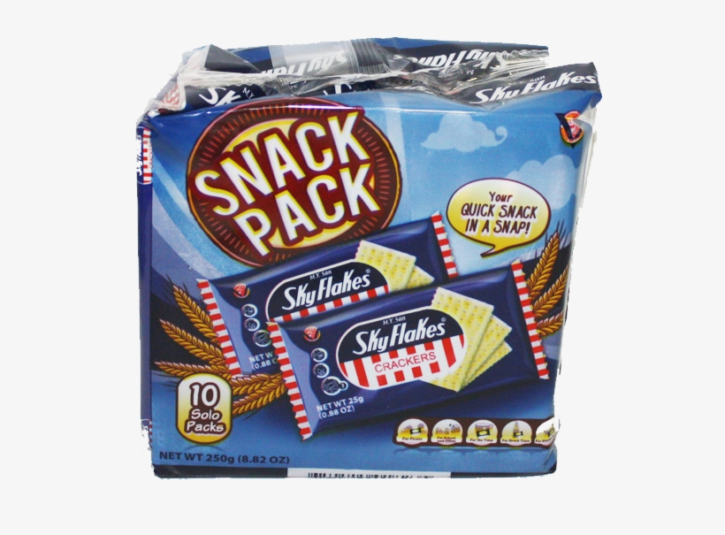 Sky Flakes Crackers - My San Skyflakes Garlic Snack Pack, transparent png #8322239